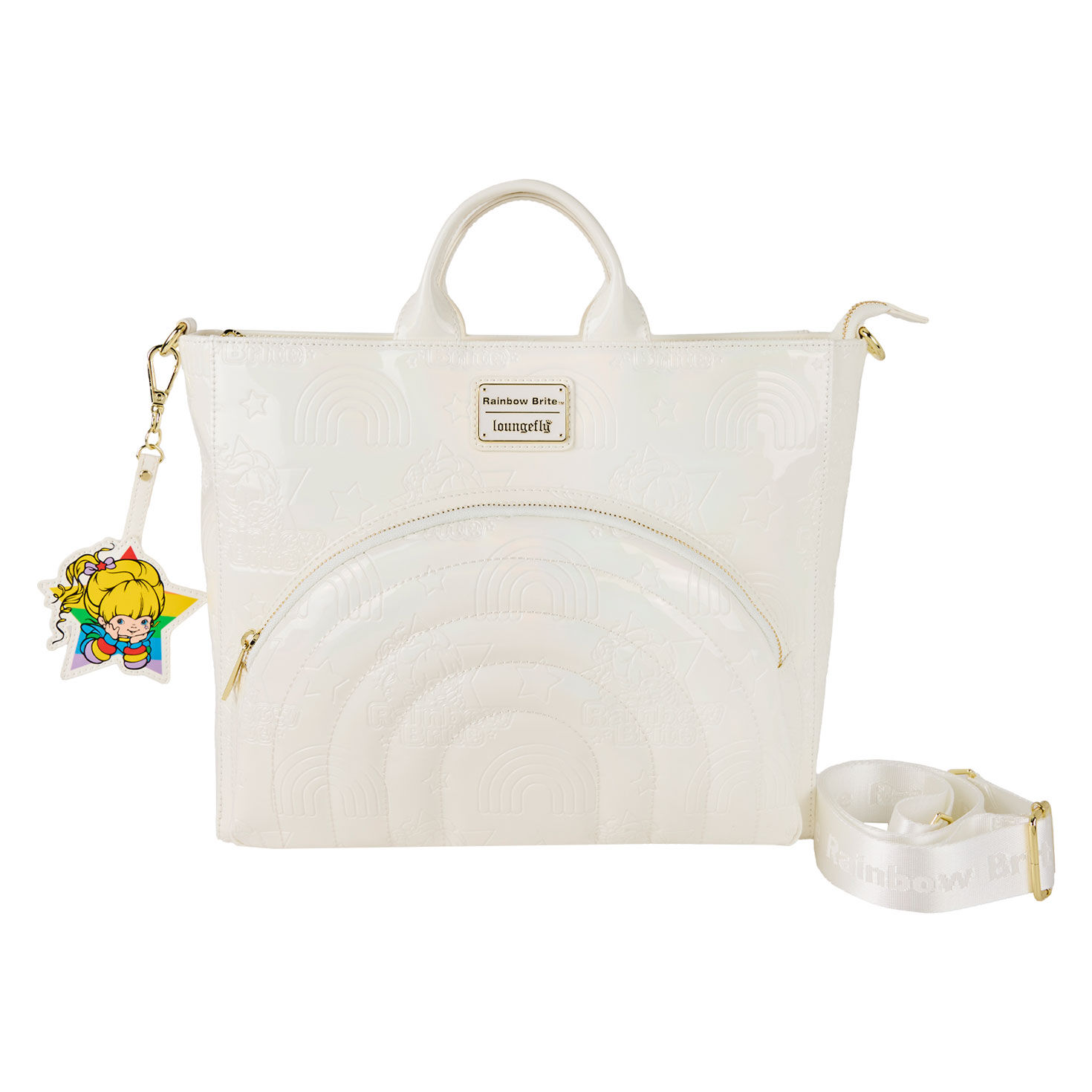 Loungefly Rainbow Brite Iridescent Convertible Tote Bag