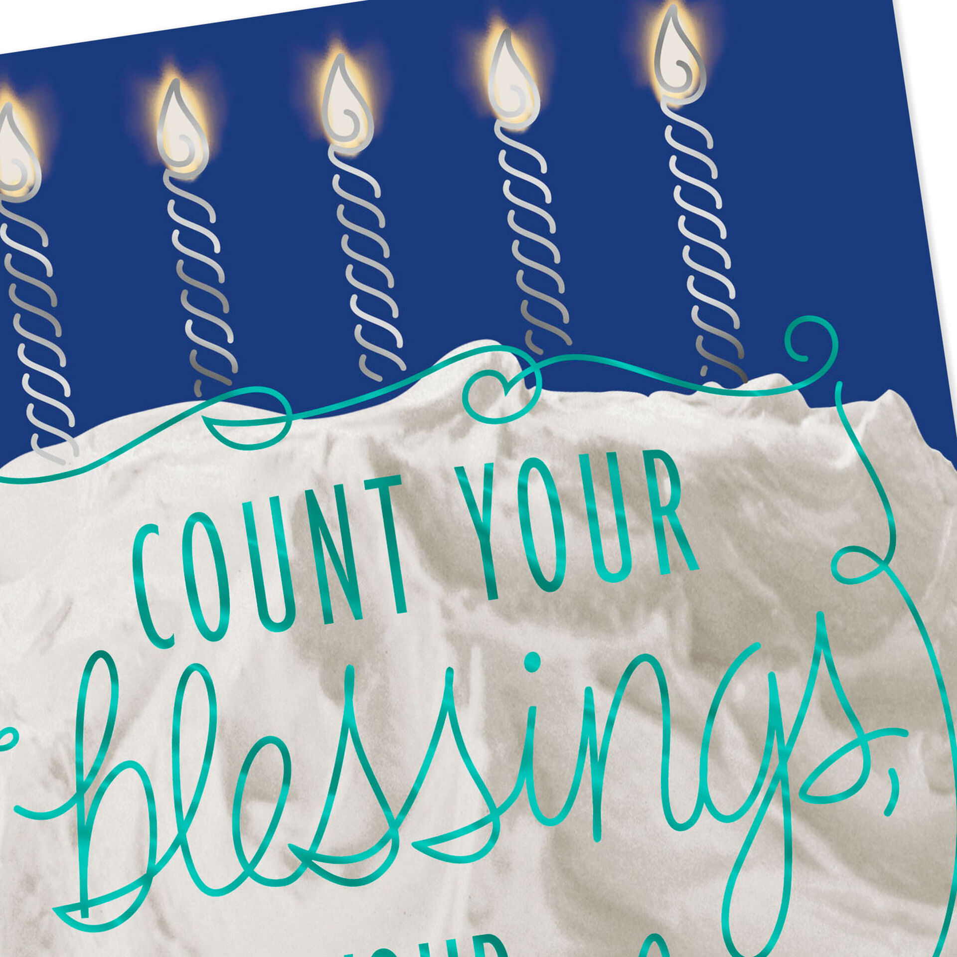 Count Your Blessings, Not Your Candles Birthday Card - Greeting Cards ...