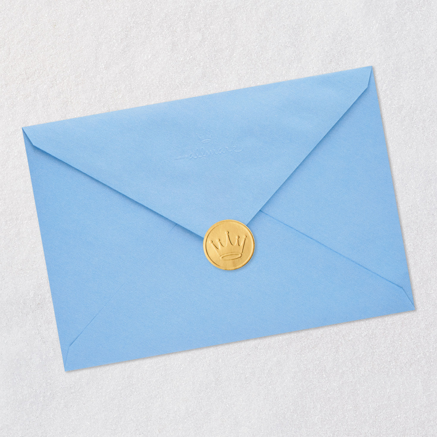 Smiling Blue Post Office Mailbox Funny Blank Card Envelope Back with Seal image number 7