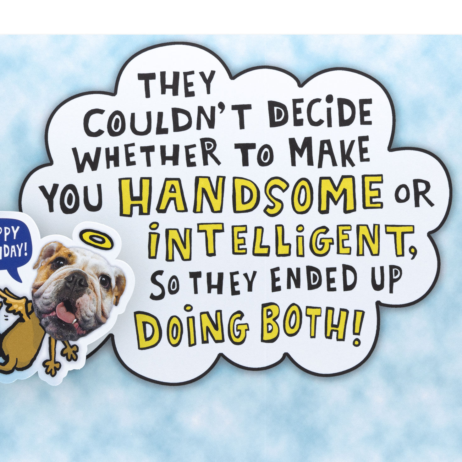 Dog Angels Birthday Card for Grandson Sentiment image number 3