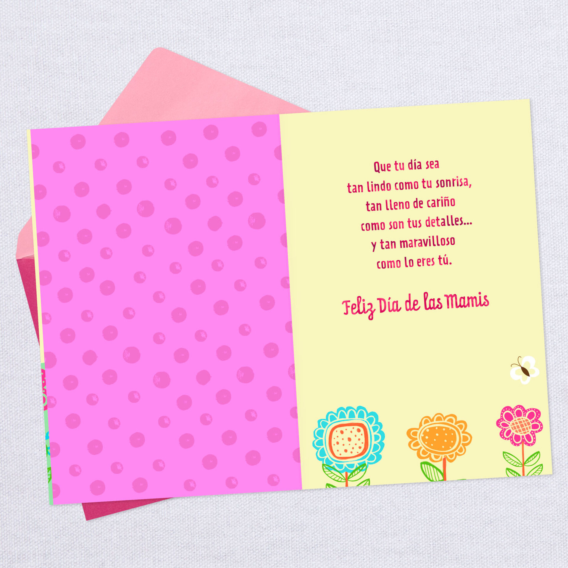 Watering Can SpanishLanguage Mother's Day Card for Aunt Greeting