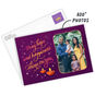 Tea Lights on Purple Personalized Diwali Card Card Front indicating personalization image number 2