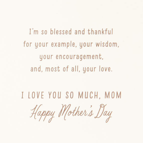 I Thank God for You Religious Mother's Day Card for Mom - Greeting ...
