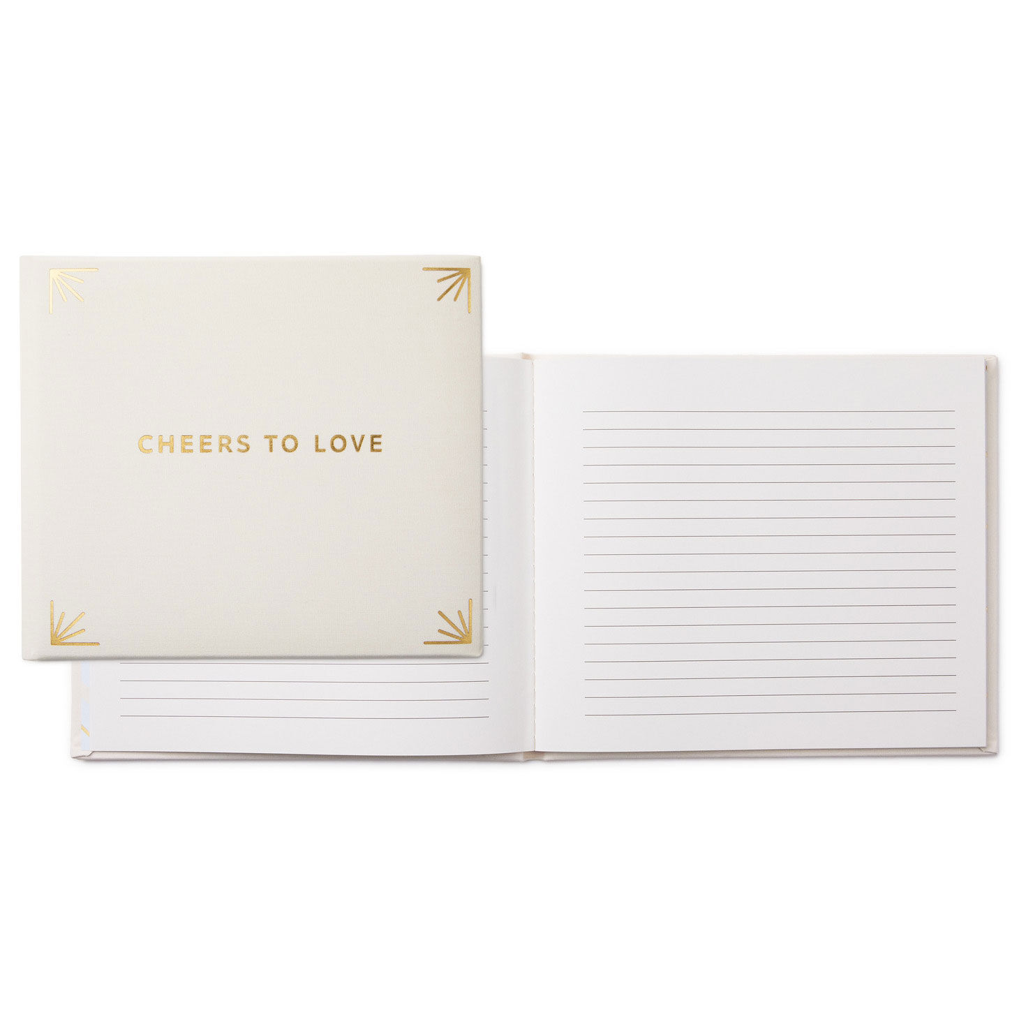 Cheers to Love Gold on Cream Linen Guest Book for only USD 22.99 | Hallmark