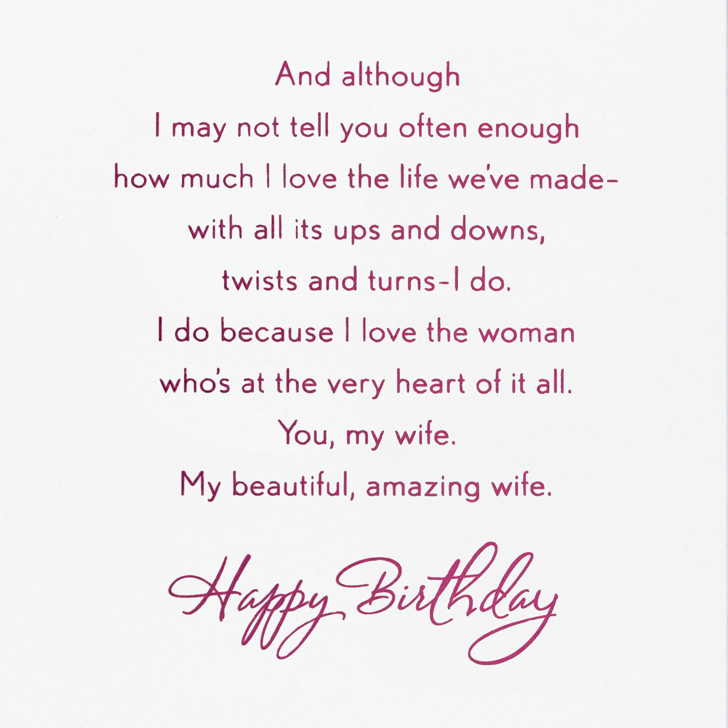 For My Beautiful, Amazing Wife Birthday Card, , large image number 3