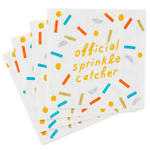 Official Sprinkle Catcher Cocktail Napkins, Pack of 20, 