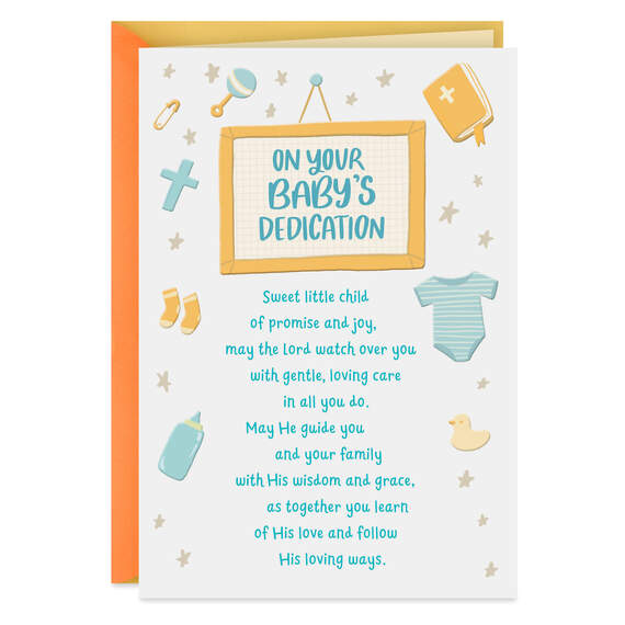 Sweet Child Religious Baby Dedication Card