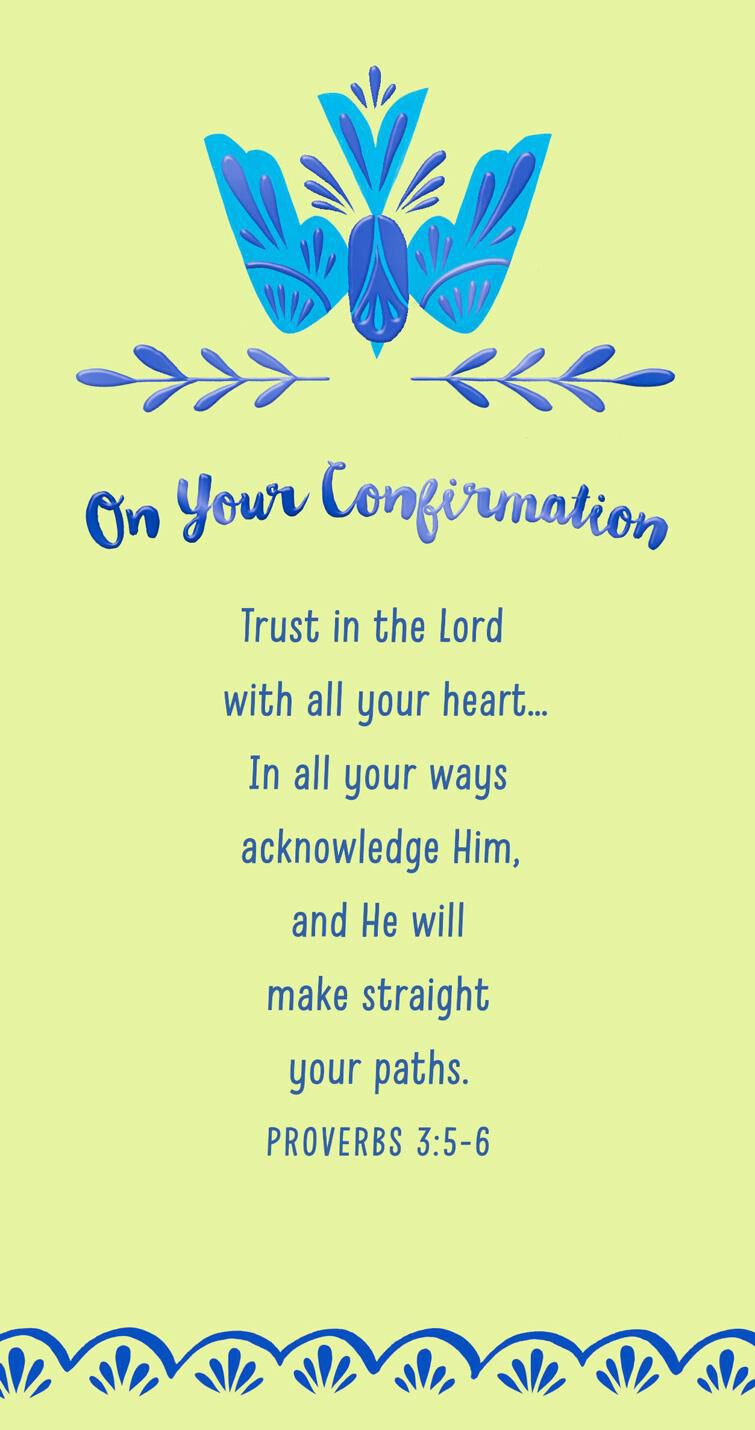 God's Love for You Confirmation Card Money Holder