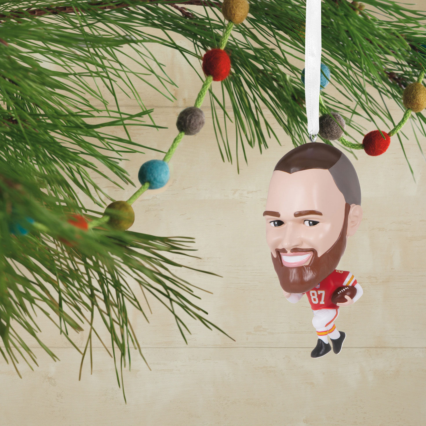 NFL Kansas City Chiefs Travis Kelce Bobblehead Ornament for only USD 19.99 | Hallmark
