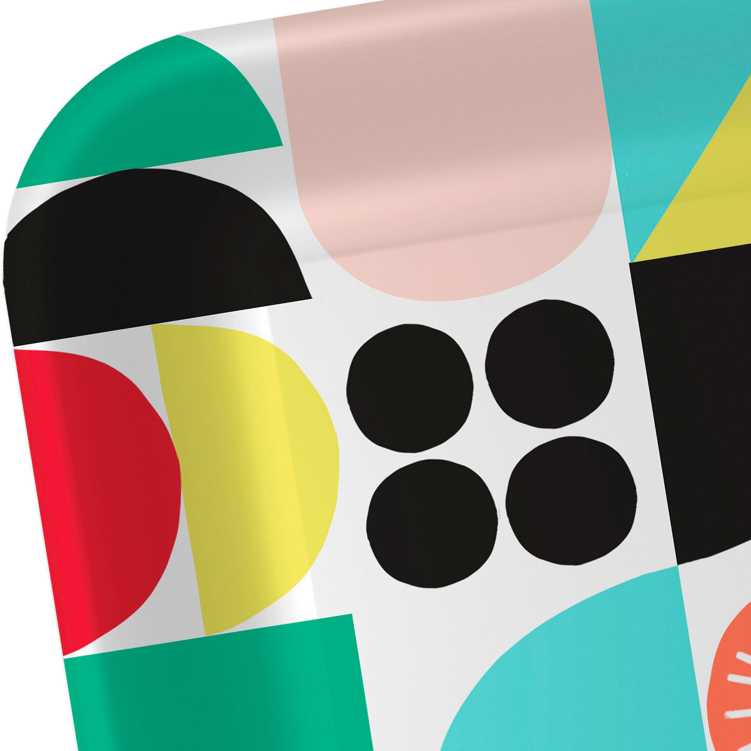 Multicolor Mod Square Dessert Plates, Set of 8, , large image number 4