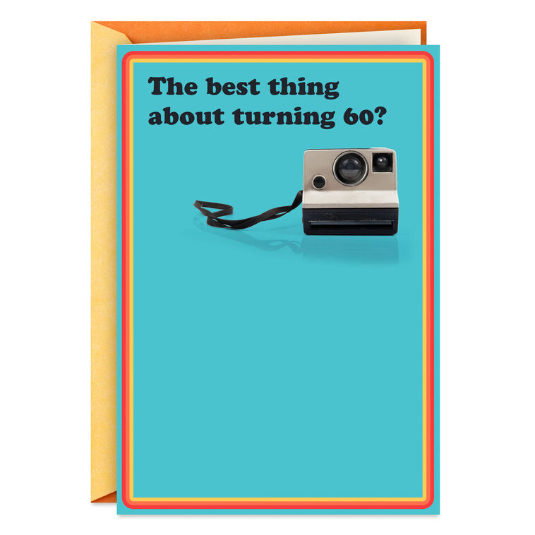 Retro Camera Funny 60th Birthday Card