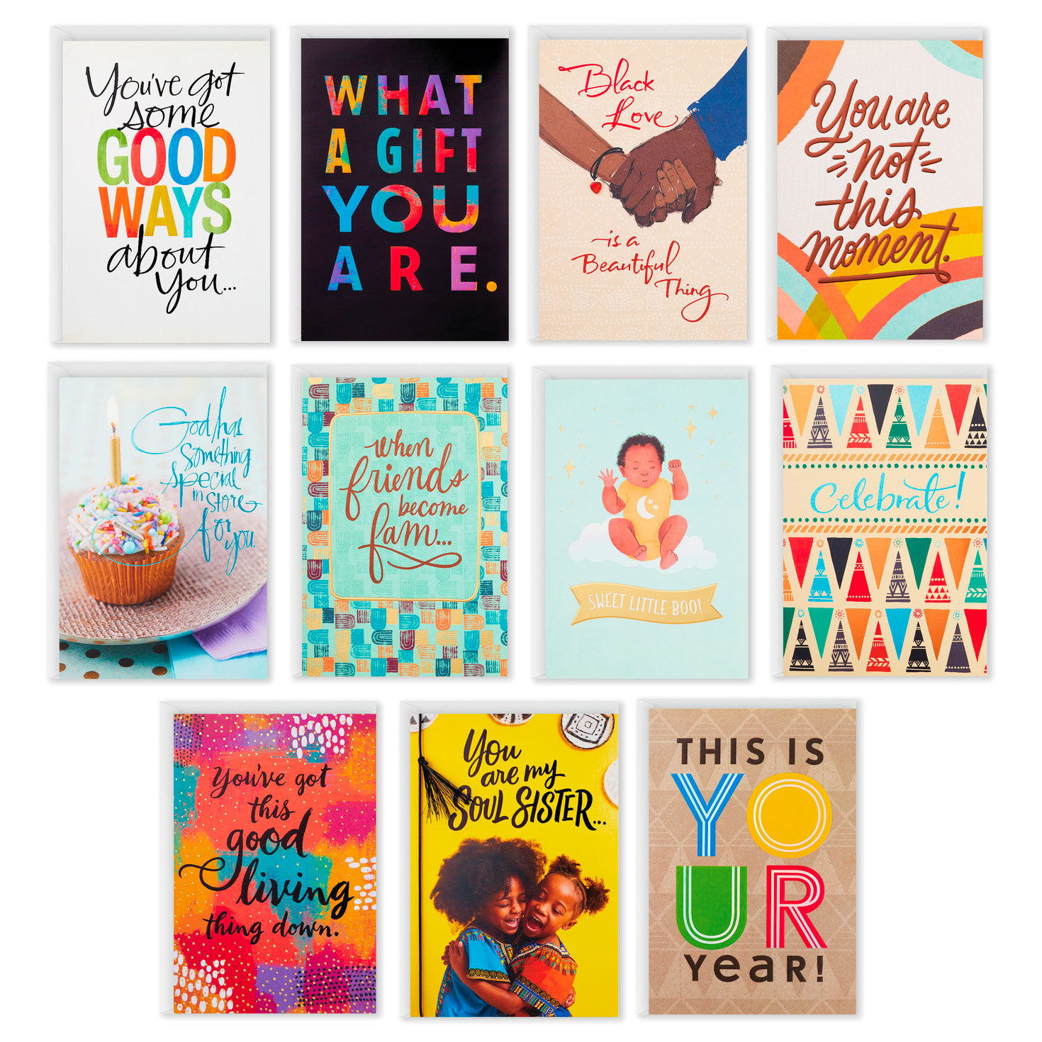 Friends and Fam Assorted All-Occasion Cards, Pack of 12 for only USD 13.99 | Hallmark