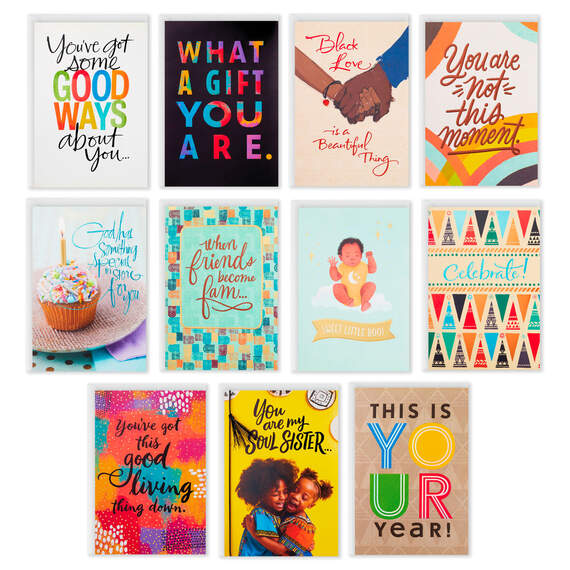 Friends and Fam Assorted All-Occasion Cards, Pack of 12