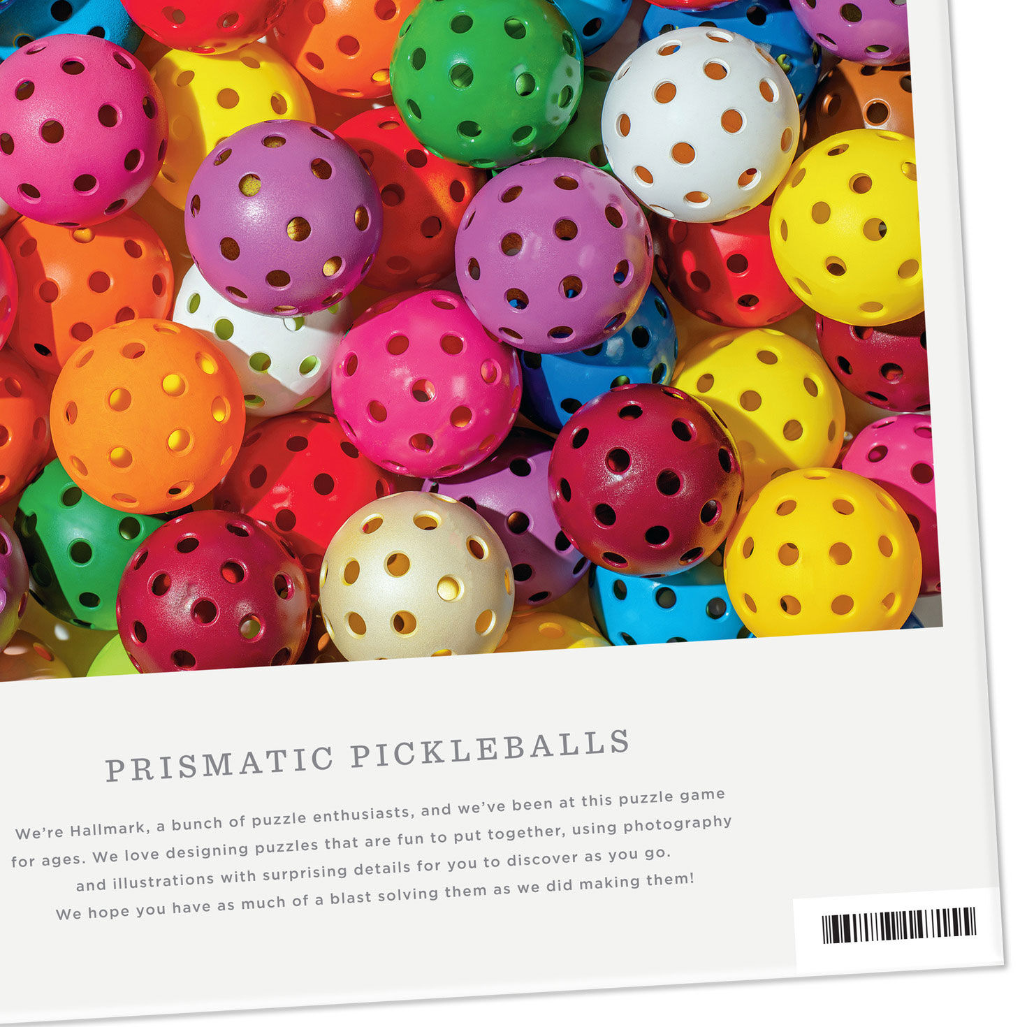 Colorful Pickleballs Jigsaw Puzzle upclose view image number 4