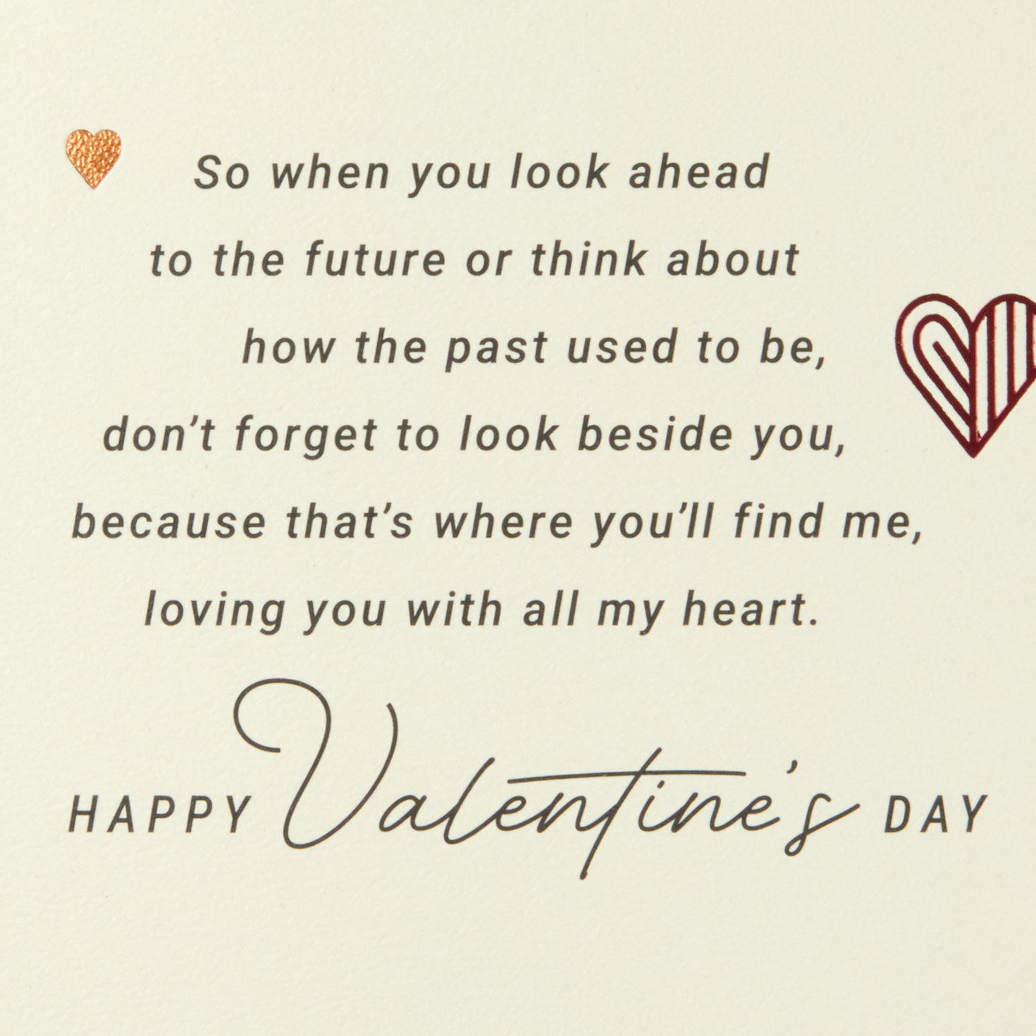 Geometric Hearts Valentine's Day Card for Husband Sentiment image number 3