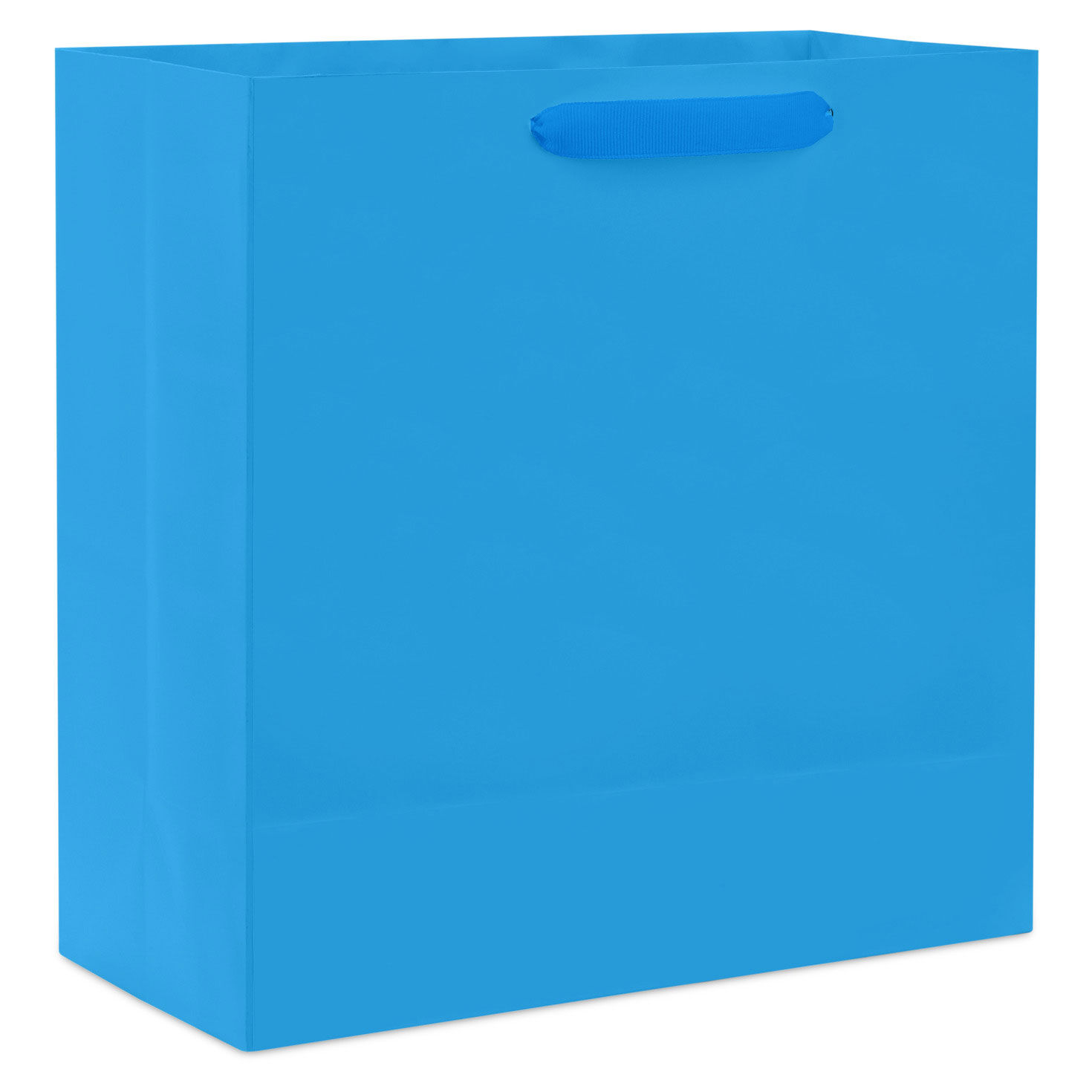 10.4" Royal Blue Large Square Gift Bag, Royal Blue, large image number 6