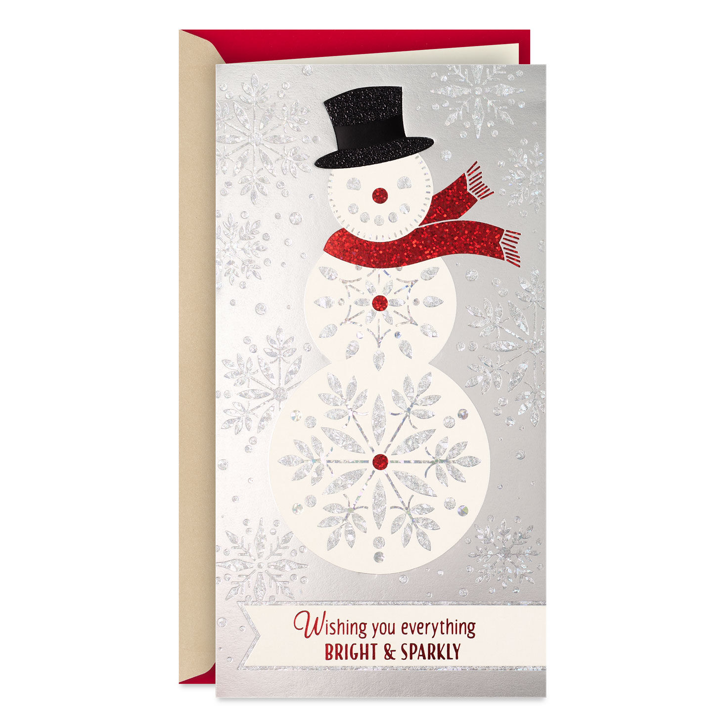 Wishing You Everything Bright and Sparkly Money Holder Christmas Card