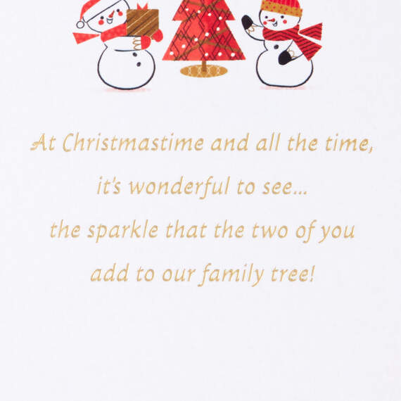 The Sparkle You Two Add Christmas Card for Son and Significant Other, , large image number 2
