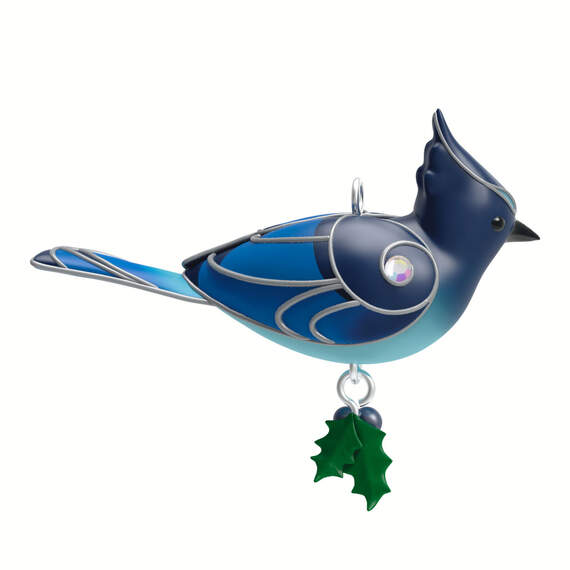 Mini Steller's Jay Ornament, 0.78", , large image number 4