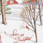 Cardinals in Snow Son and Daughter-in-Law Christmas Card Card Front Detail image number 4