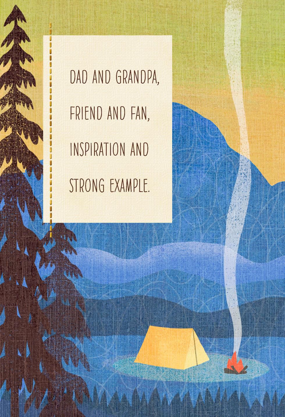 You're an Inspiration Father's Day Card for Grandpa