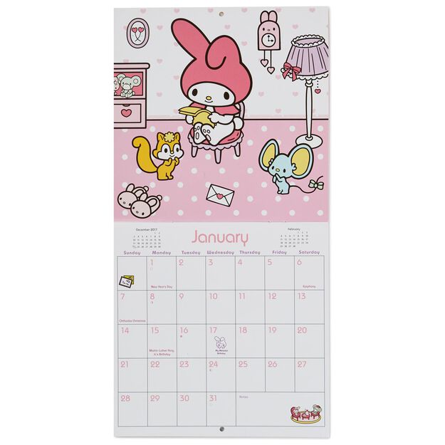2018 mini calendar