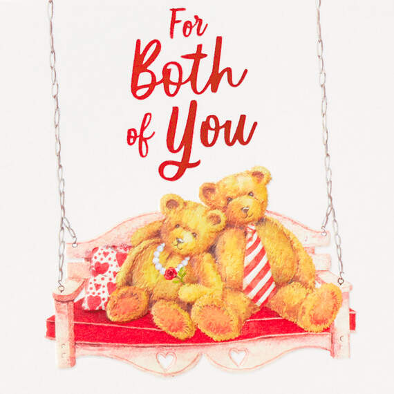 Teddy Bear Couple Valentine's Day Card for Both, , large image number 4