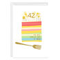 Personalized Custom Number Cake Birthday Card  image number 1