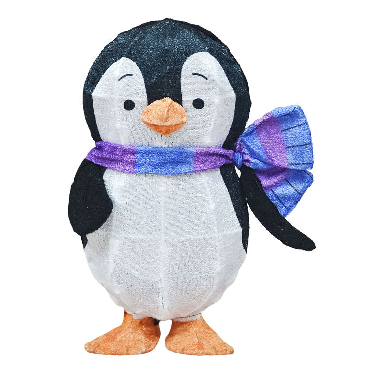 Hallmark Keepsake Playful Penguins Wendel Pre-Lit Outdoor Christmas Decoration, 18"
