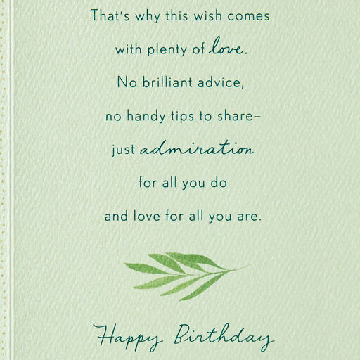 Admiration and Love Birthday Card for Son, 