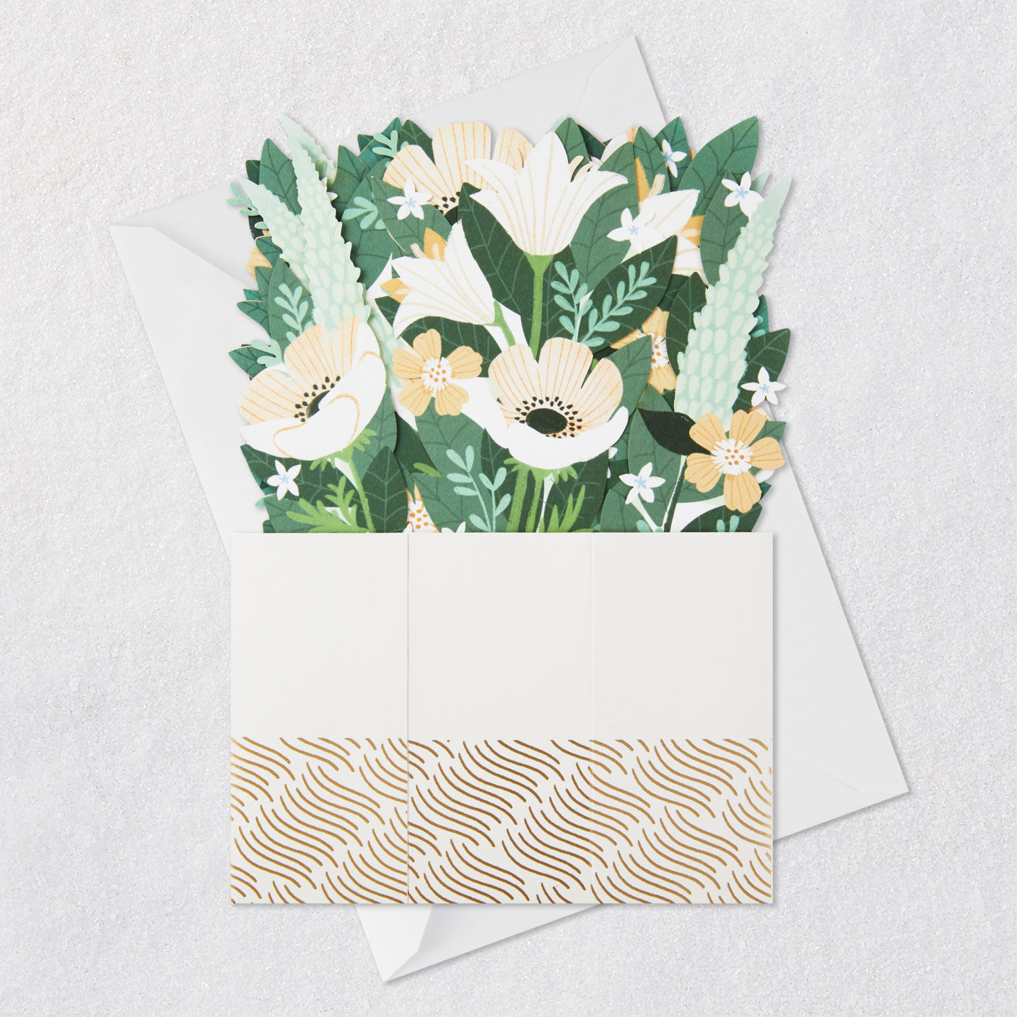 Happy Thoughts Flower Bouquet in Vase 3D Pop-Up Card, , large image number 8