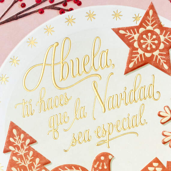 Ways You Show Love Spanish-Language Christmas Card for Grandma, , large image number 5