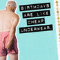 Old Guy in Boxers Funny Birthday Card Card Front Detail image number 4