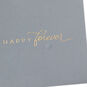 Gold Flowers on Gray Signature Wedding Card Card Front Detail image number 5