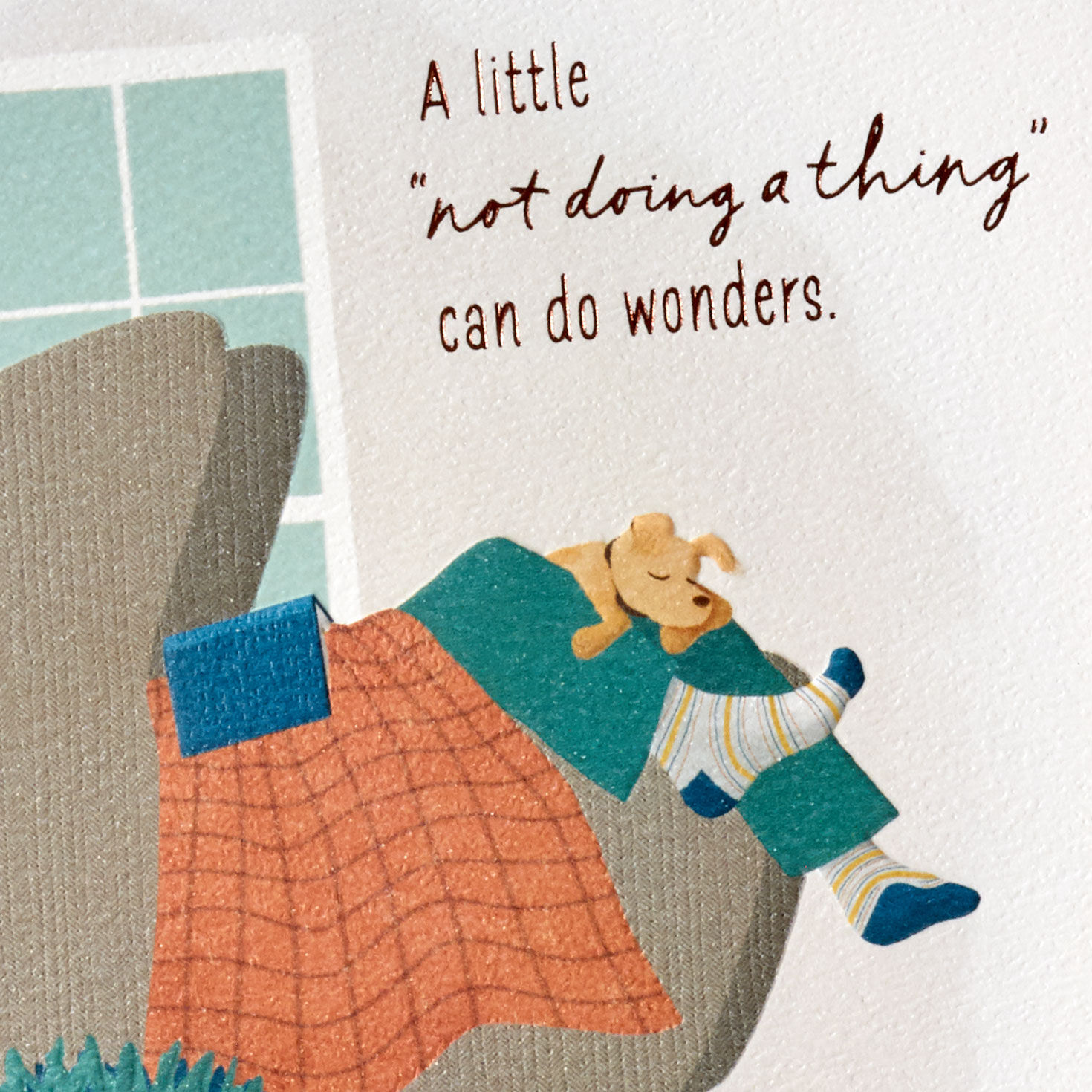Not Doing a Thing Get Well Card, , large image number 4
