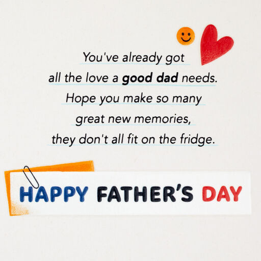 Good Dad, Great Memories Father's Day Card, 