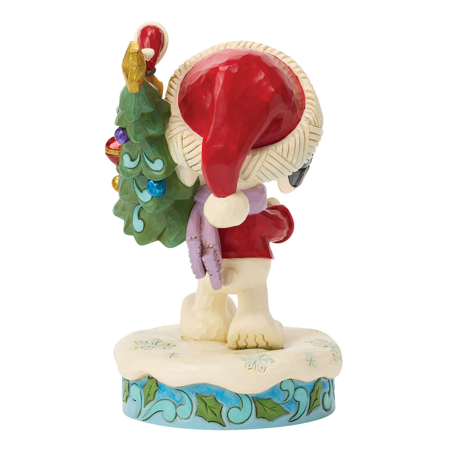 Jim Shore Snoopy Carrying Christmas Tree Statue side image number 4