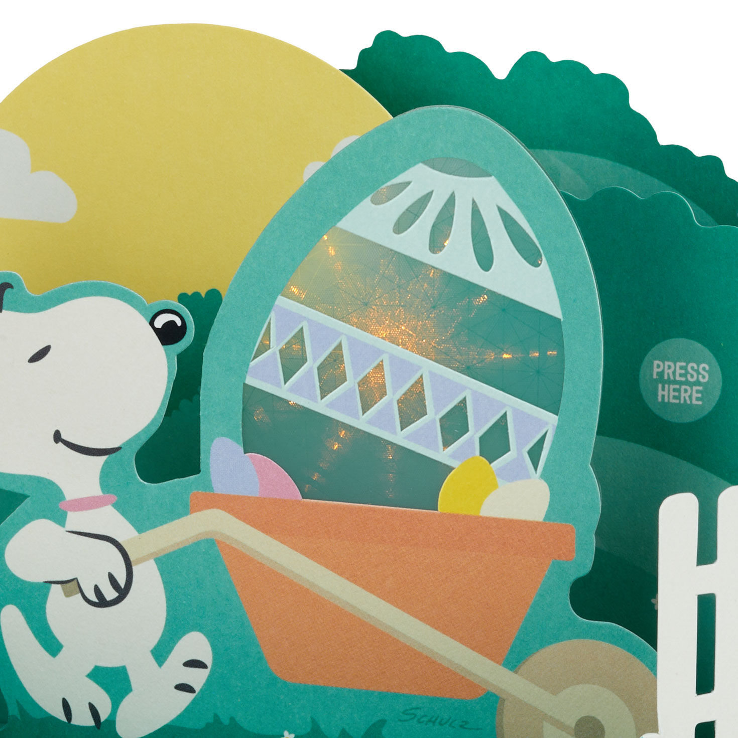 Peanuts&reg; Snoopy Sunshine and Happiness Musical 3D Pop-Up Easter Card With Light, , large image number 4