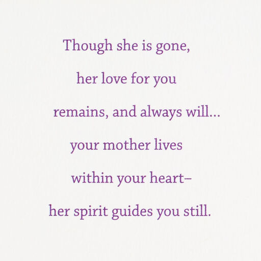 Your Mother Lives On in You Sympathy Card, 