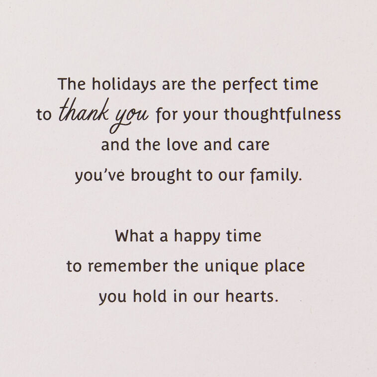Holly Leaves Sister-in-Law Christmas Card Sentiment image number 2