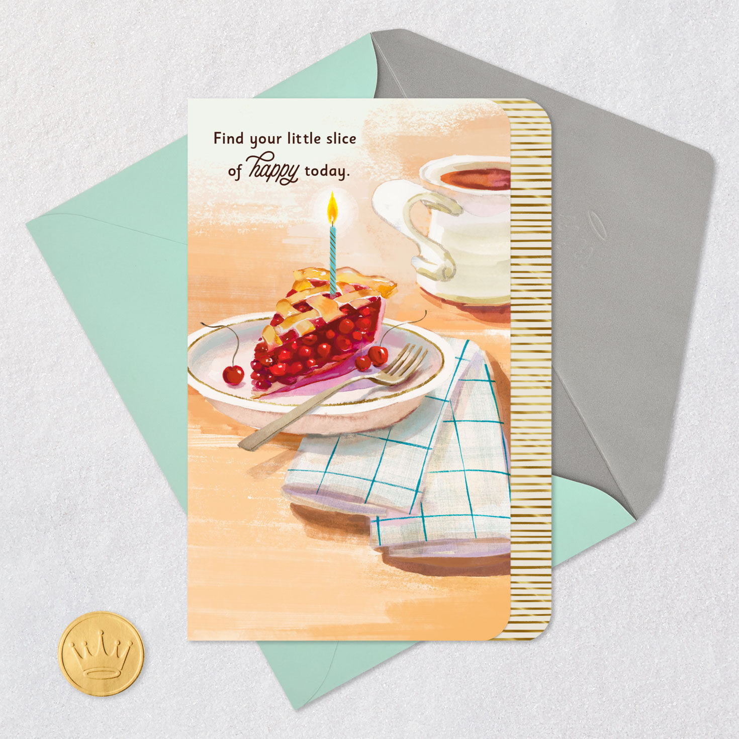 Little Slice of Happy Birthday Card, , large image number 5