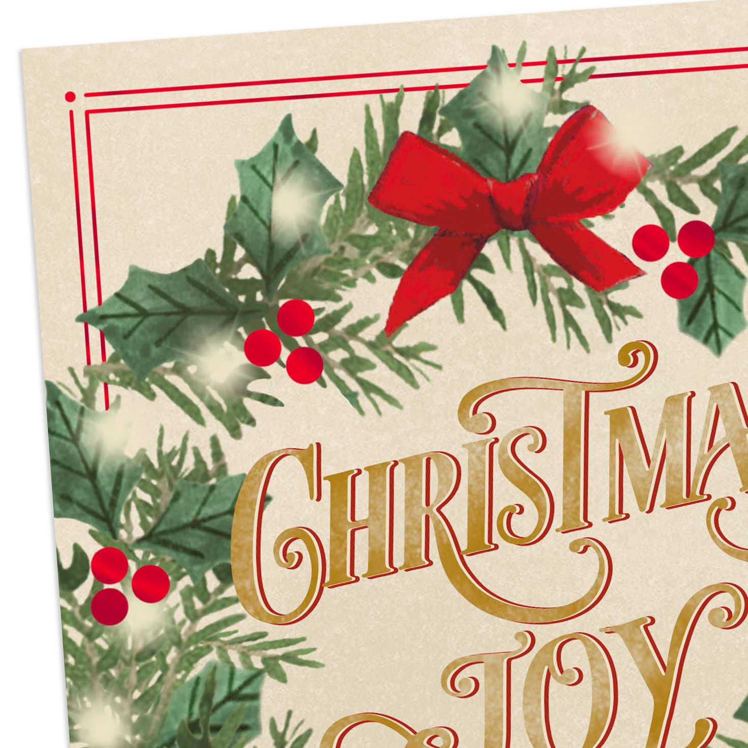 DaySpring Wreath Christian Christmas Card Pack Cover Detail image number 5