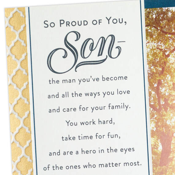 So Proud of You Religious Father's Day Card for Son, , large image number 5