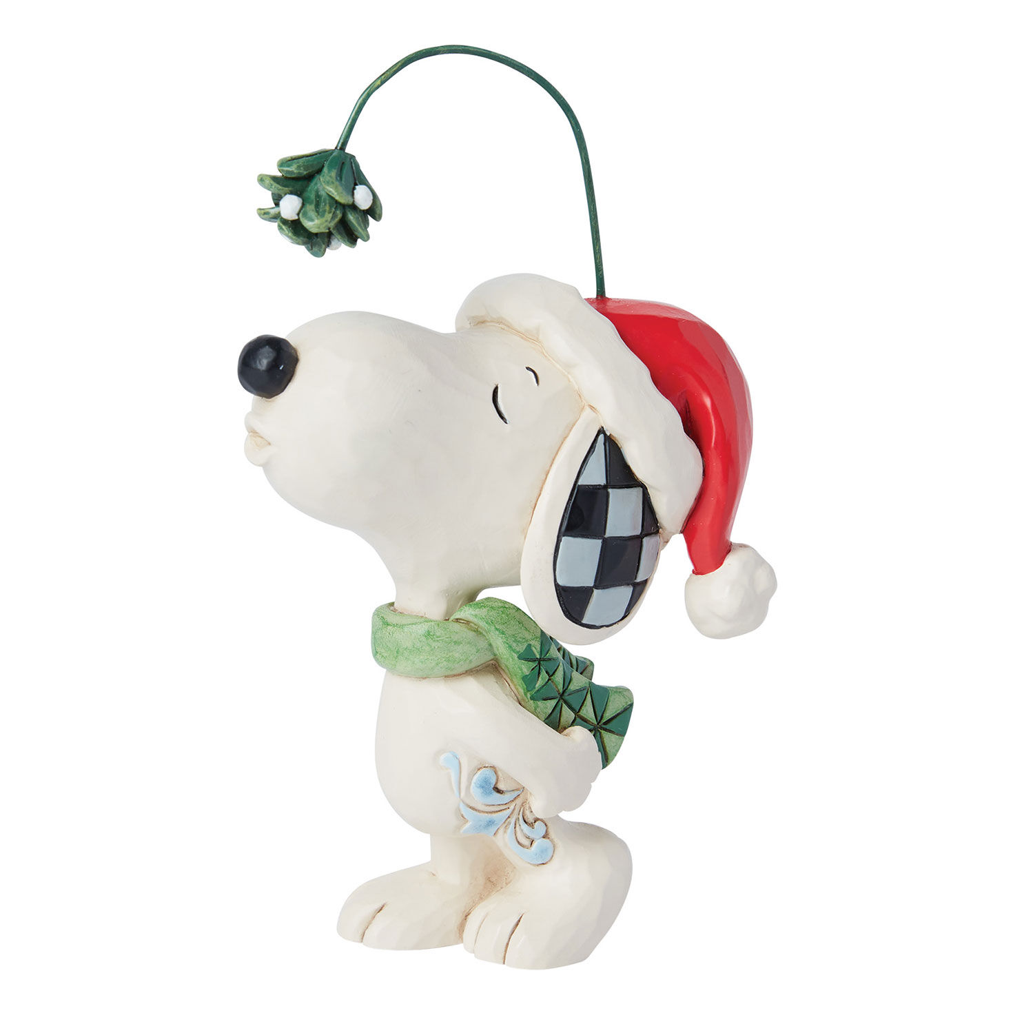 Jim Shore Peanuts Snoopy With Mistletoe Figurine, 4.7"