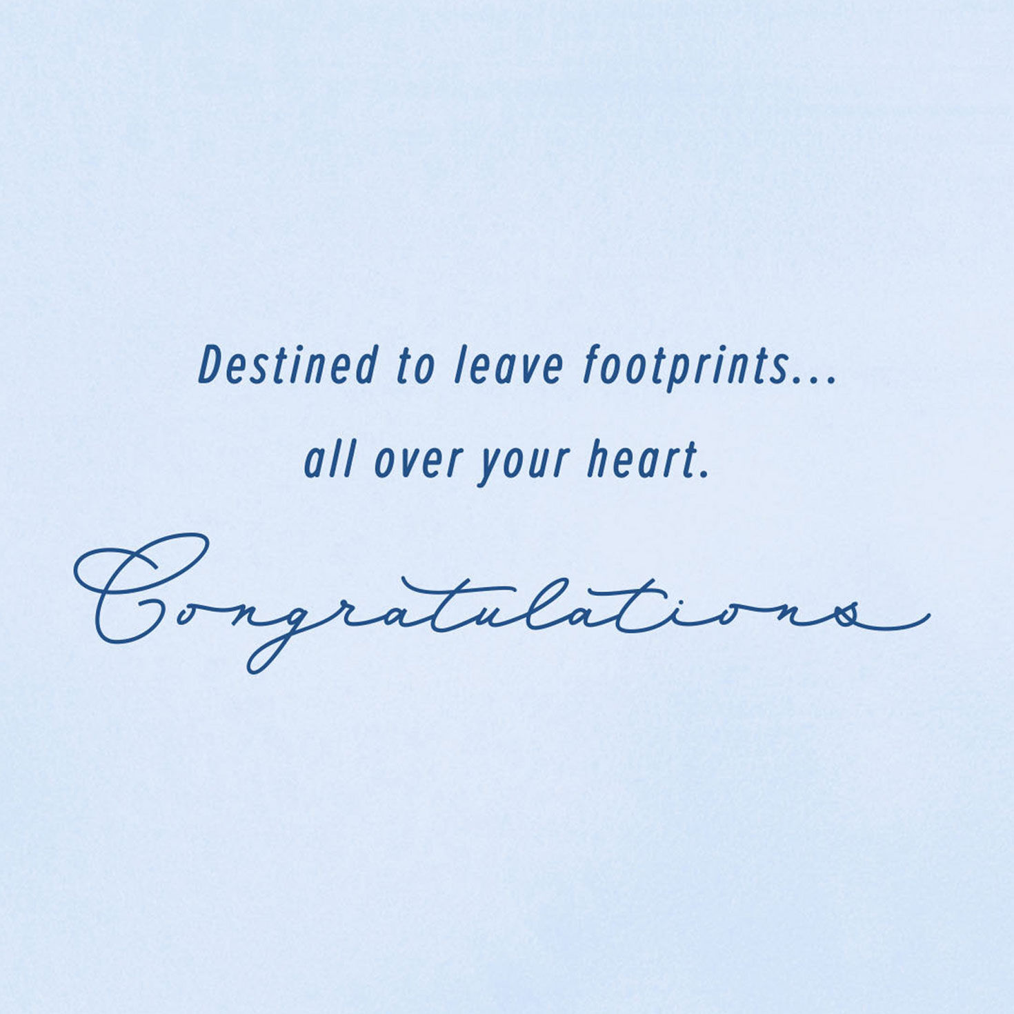 Footprints on Your Heart New Baby Boy Card for only USD 2.99 | Hallmark
