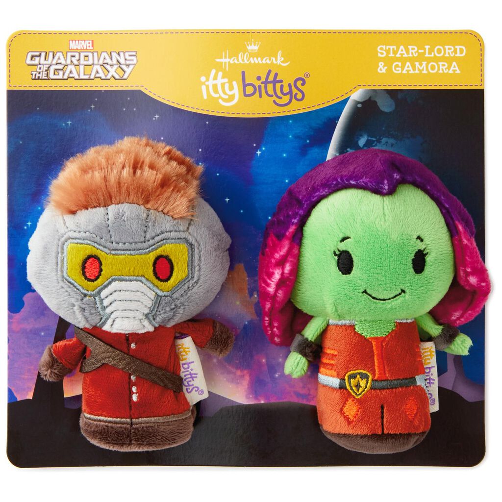 Itty Bittys Guardians Of The Galaxy Star Lord And Gamora Stuffed Animals Set Of 2