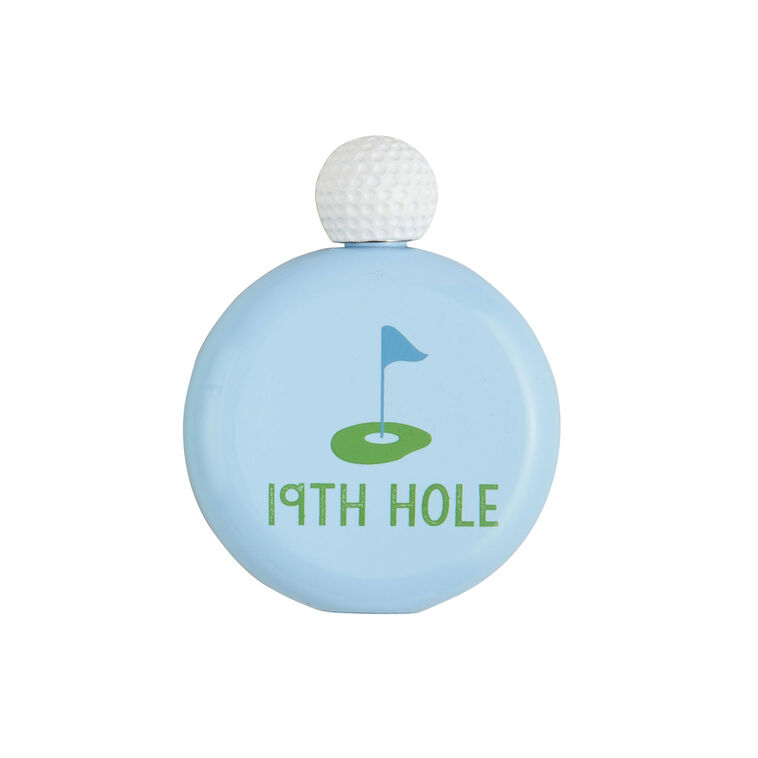 Mud Pie 19th Hole Blue Golfing Flask