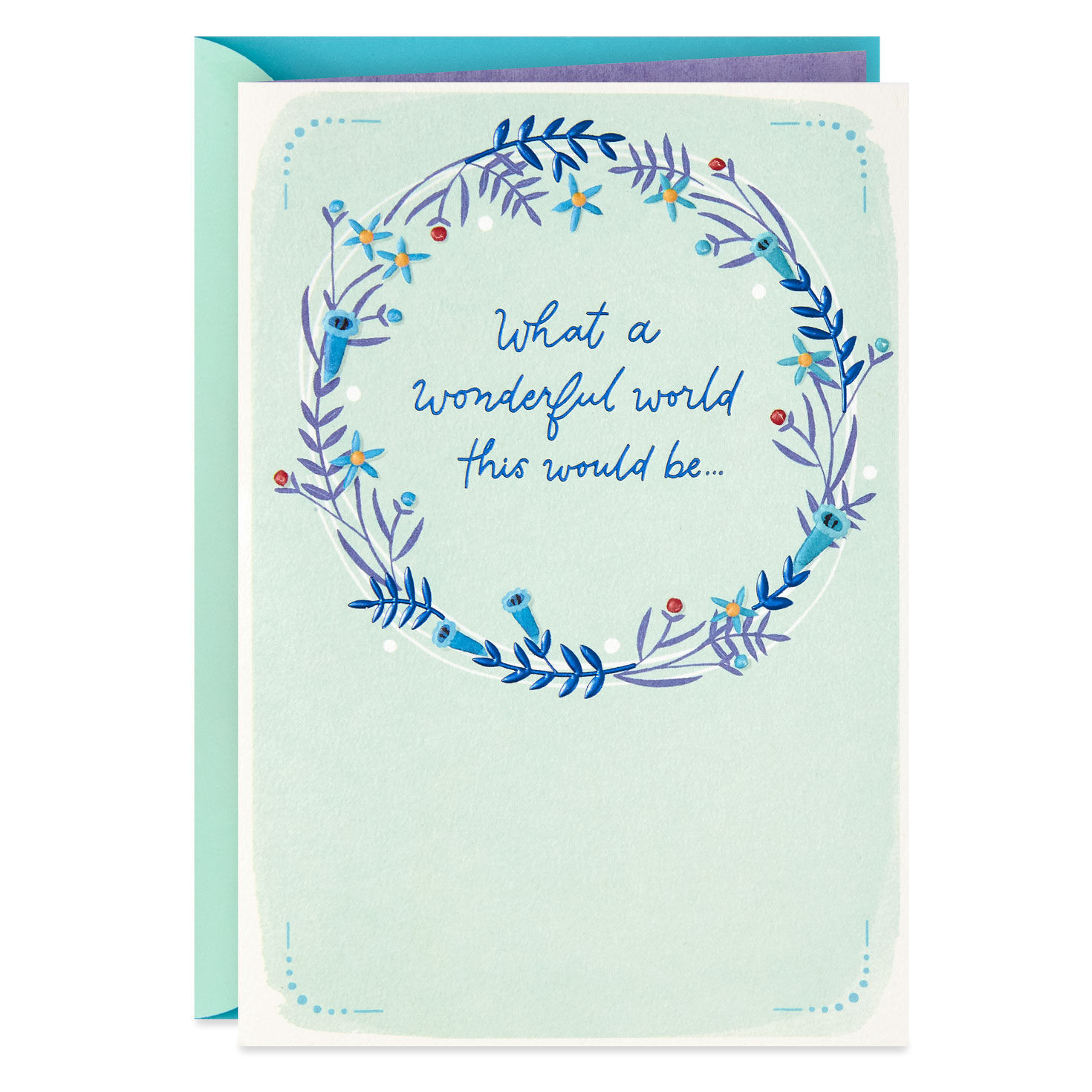 What a Wonderful World This Would Be Thank-You Card
