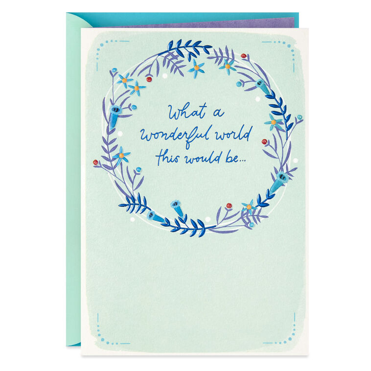 What a Wonderful World This Would Be Thank-You Card