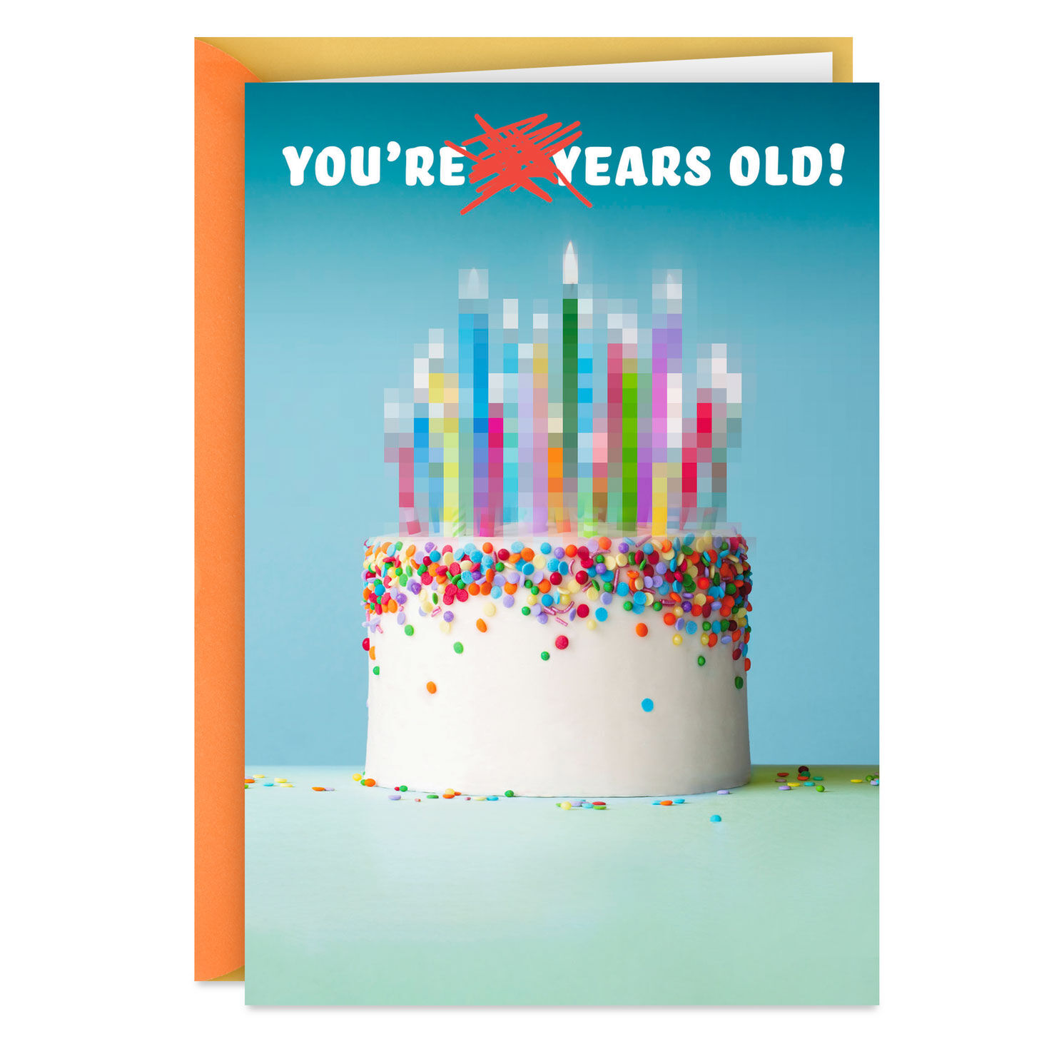 Censored Age Funny Birthday Card